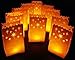 Since White Luminary Bags - 20 Count - Stars Design - Wedding, Reception, Party and Event Decor - Flame Resistant Paper - Luminaria (Stars)