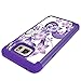 Samsung Galaxy Note 5 Case,Yiakeng Shock Absorbing Dual Layer Protective Fit Armor Phone Case Cover Shell for Samsung Galaxy Note 5 (Purple Flower)