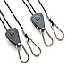 Ipomelo 1/8 Inch Heavy Duty Adjustable Grow Light Rope Hanger w/ Improved Metal Internal Gears