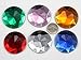 43mm Large Flat Back Round Acrylic Rhinestones Plastic Circle Gems for Costume Making Cosplay Jewels Pro Grade Embelishments - 4 Pieces (Red Ruby H103)