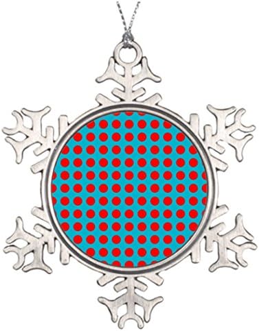 Xmas Trees Decorated with Red Polka-Dots Christmas Snowflake Ornament Ideas Fashion