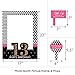 Big Dot of Happiness Chic 13th Birthday - Pink, Black and Gold - Birthday Party Selfie Photo Booth Picture Frame & Props - Printed on Sturdy Material