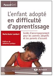 L' enfant adopté en difficulté d'apprentissage