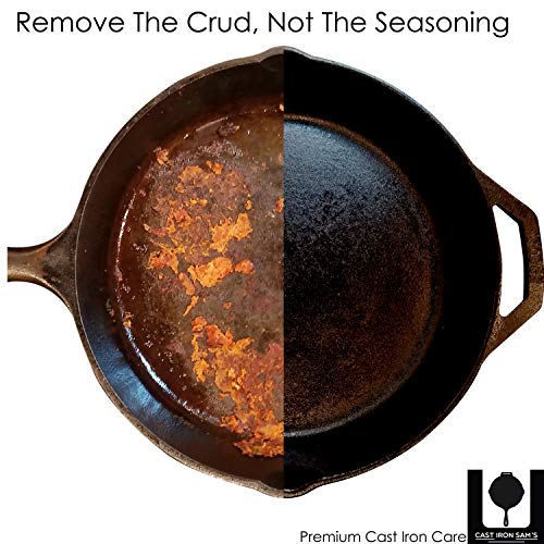 Extra Large (XXXL) Cast Iron Chainmail Scrubber For Cleaning Your Cast Iron Pan, Skillet, Griddle, Dutch Oven, Wok. Safe on Seasoning. Massive 8x8 Stainless Steel. - Thumbnail 2