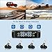 ZEEPIN TPMS Solar Power Universal, Wireless Tire Pressure Monitoring System with 4 DIY Sensors, Real-time Displays 4 Tires' Pressure and Temperature TPMS