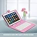 Yuntab 10.1 Inch Universal Android Tablet Keyboard Case-Fantastic USB Keyboard and Premium PU Leather Case Stand Cover (Pink)