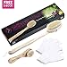 Premium Dry Skin Body Brush for Dry Brushing Body Brush Set With Exfoliating Face Brush and Wet Bath and Shower Gloves for Lymphatic Drainage and Cellulite Treatment. For Glowing and Youthful Skin