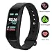 PGLK Fitness Tracker,Color Screen Activity Tracker Watch with Blood Pressure Blood Oxygen, IP67 Waterproof Smart Band with Heart Rate Sleep Monitor Calorie Counter Pedometer for Men, Women and Kids