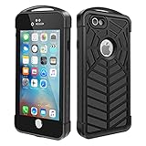 iPhone 6S Waterproof Case, iThrough iPhone 6 Underwater Case, Dust Proof, Snow Proof, Shock Proof, Heavy Duty Protective Spider Sport Case Cover with Carabiner Hook for iPhone 6/6S, 4.7 Inch