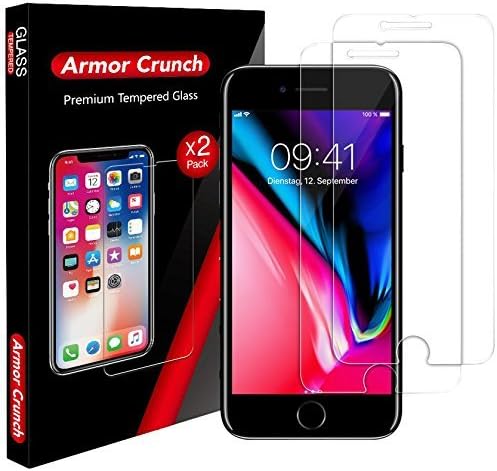 [Armor Crunch] iPhone 8, 7, 6S, 6 Screen Protector Glass, Tempered Glass Screen Protector for Apple iPhone 8, 7, iPhone 6S, iPhone 6 [4.7" inch]