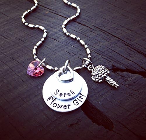 Flower Girl Necklace | Flower Girl Jewelry | Will You Be My Flower Girl | Flower Girl Proposal | Wedding Gift For Flower Girl | Propsal Gift