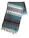 Roger Enterprises Green Large Authentic Falsa Mexican Yoga Meditaion Blanket 7'/5' Southwest Rug Throw