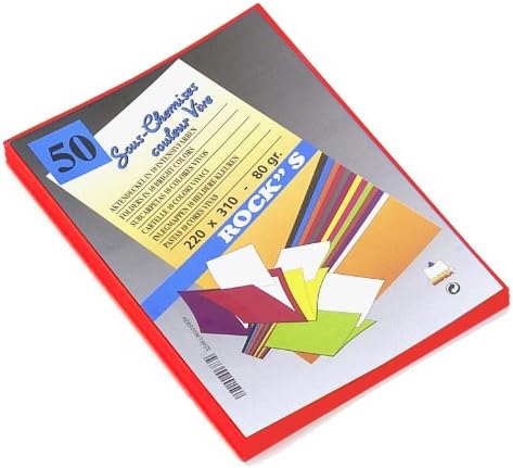 Rainex Rock's 50 cm 80 g Pack of 22 x 31 cm red Tint Turkish Pack of 20