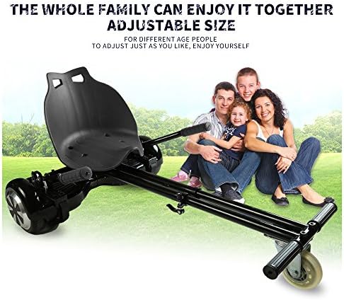 Go-Kart Equipment Adjustable for 6.5, 8, 10 inch Hoverboard, Karting Bracket for two wheel smart electric scooter, Perfect Karting Experience, 2016 Christmas Gift (Balance Hover Board not Included)