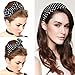 PIXNOR Wire Headband Retro Bowknot Polka Dot Wire Hair Holders for Women and Girls, Pack of 2