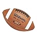 Wilson GST Leather Game Football - Brown, Pee Wee Size