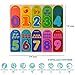Jamohom Kid Wooden Numbers Puzzle Board Preschool Intelligence Early Educational Math Toys for Toddlers 10 Pieces