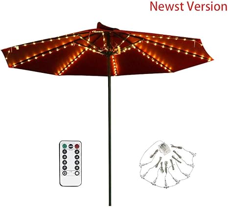 Patio Lawn Garden Outdoor Decor Crank Mounted Battery Operated Rechargeable Led For Outdoor Patio Desk Camping Black 1 Pc Tourke 9 10 Ft Patio Umbrella Light Outdoor Umbrella Pole Light Viventodvere Sk