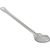 Winco 18" Stainless Steel Basting Solid Spoon | Dishwasher safe, Long handle, Restaurant service, Great for Cooking, Buffet Service, Food Preparation and Serving