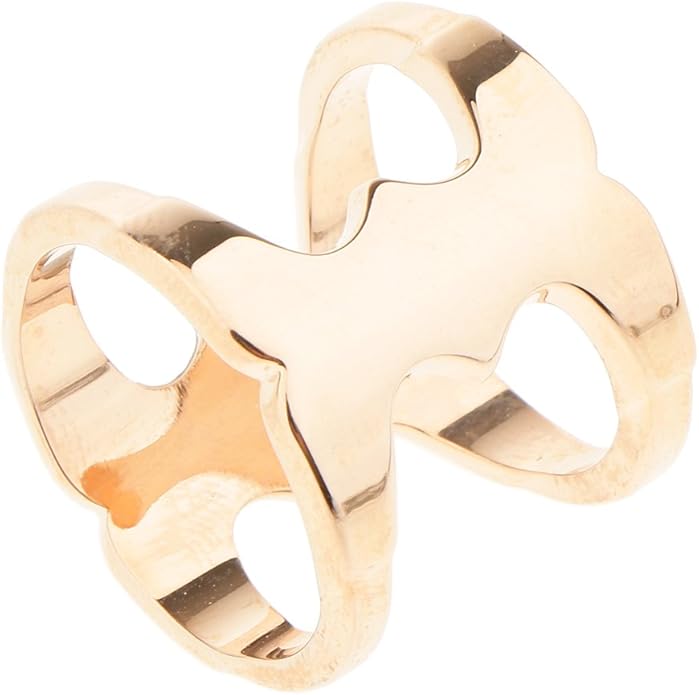 Homyl Cloth Clip Scarf Ring Clip Cross Shape Ring Curved Clip Design