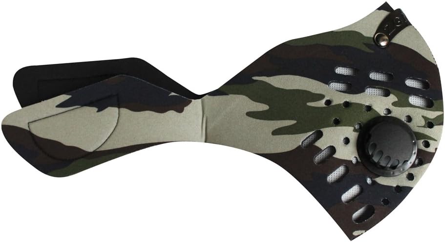 ZG Mask Active Carbon Filters Anti-dust Sports Half Face Mask (Camo, XXL)