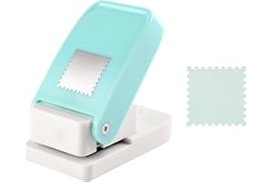Paper Stamps and Punches | Rectangular/Square Stamp Puncher | Postage Stamp Punch | Lever Action Craft Stamps Cutter Hole Pun