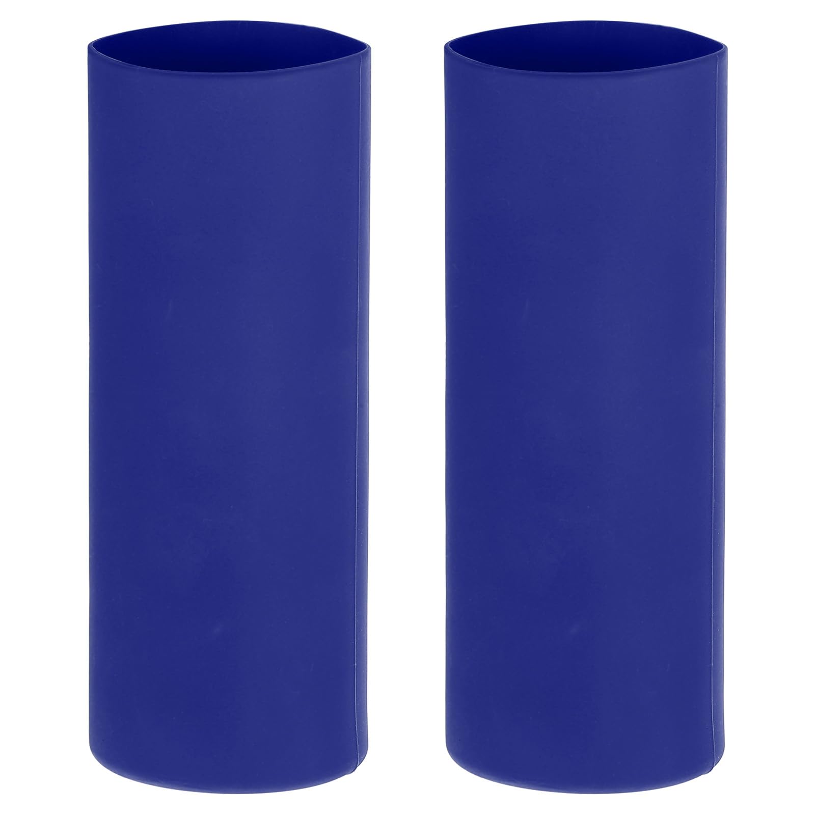 PATIKIL Silicone Sublimation Tumblers Sleeve, 2 Pcs Heat Resistant Seamless Tumblers Wrap for 20 Oz Skinny Sublimation Blank Cups, Blue