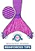 Fin Fun Mermaid Tail, Reinforced Tips, with Monofin, Asian Magenta, Child 10