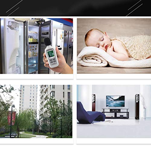 Zyj Digital Sound Level Meter Decibel Recorder Tester 35-135dB Noise Decibel LCD Analyzer Tester White Color Screen Edition