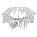 Bingirl Luxury Crystal Rhinestone Choker Collar Necklace Tassel Pedant Wedding Party Jewelry