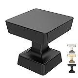 9BUILD 10 Pack 1.2 Inch Matte Black Cabinet Knobs