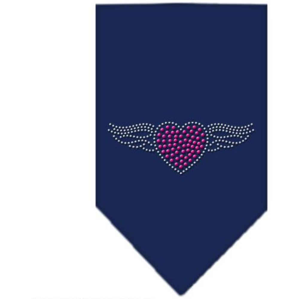 Mirage Rhinestone Aviator Dog Bandana, Small, Navy Blue