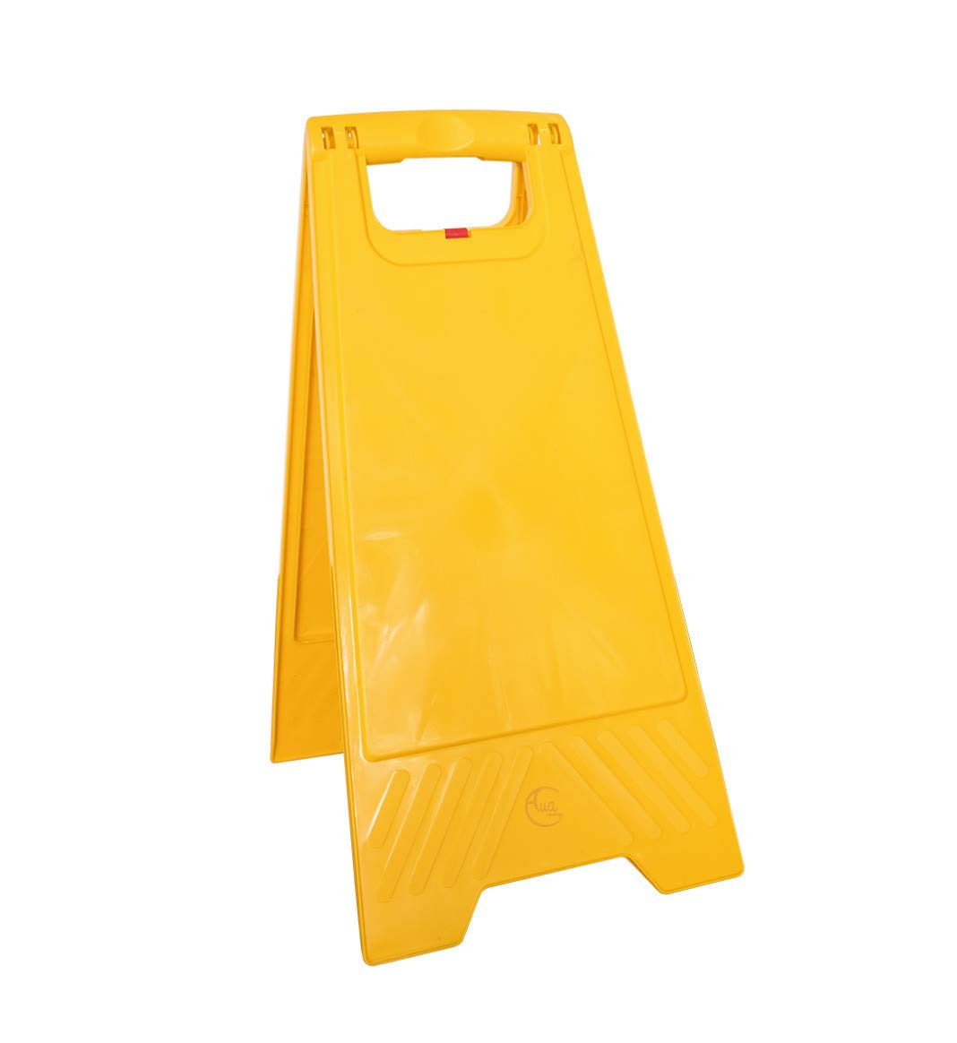 Aua Signaletique - Chevalet Signalisation Vierge sans Marquage - Poids 1 kg en Plastique Jaune