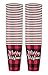 Greenhouse Compostables, Merry Christmas Paper Cups, 50 ct, 16oz - 100% Compostable, Red and Black Buffalo Check Plaid, Disposable Holiday Party Drinkware