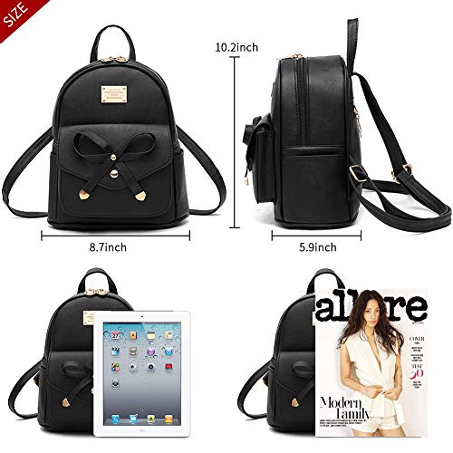 Girls-Bowknot-Cute-Leather-Backpack-Mini-Backpack-Purse-for-Women