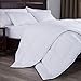 puredown® All Season Quilted Down Alternative Duvet Insert with Corner Tabs, Full/Queen Size (90x90 inch, White)