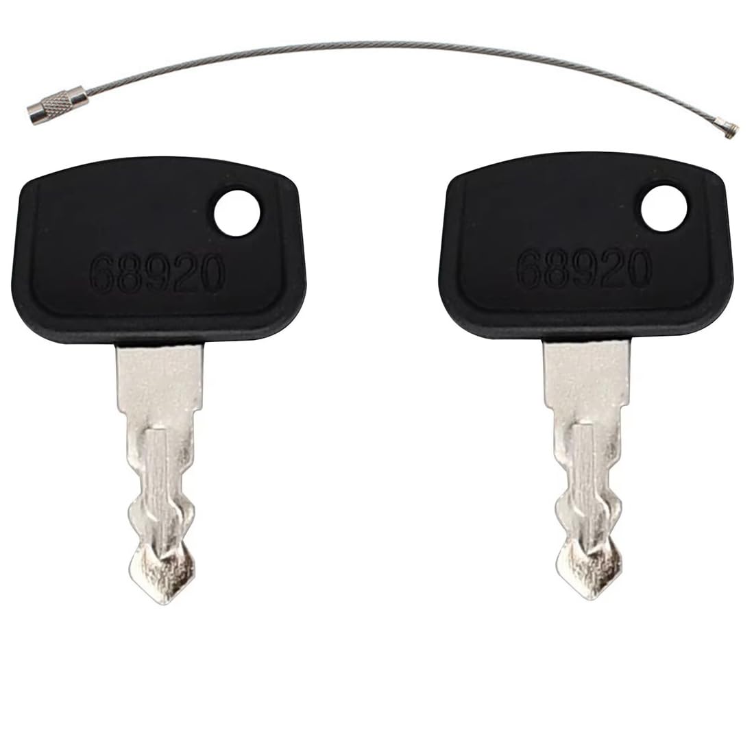 2PCS Ignition Keys 68920 Compatible with Kubota RTV Utility Vehicles, ZeroTurn Mowers, and Tractors - For Models 500, 900, B26, ZD1021, ZD1211, BX1860, BX2360