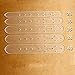 KINGSO 5 pcs Acrylic Leather Craft Belt Billet Buckle Head End Templates Tool