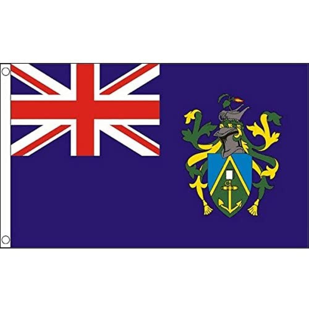 AZ FLAG - Pitcairn Islands Flag - 3x5 Ft - 100D Polyester Pitcairn Banner with Two Metal Grommets - Fade Resistant - Vivid Colors - 3' x 5' Feet - 150x90 Cm
