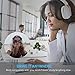 Riwbox XBT-780 Bluetooth Headphones Over Ear, Noise Isolatio V4.1 Wireless Headset with Volume Control, w/Built-in Mic and Wired Mode for PC/Cell Phones/TV (Gold White)