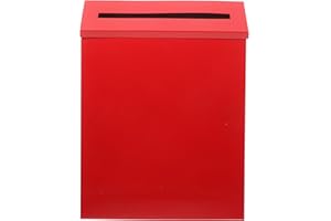 NUOBESTY Wall Mounted Metal Mailbox Vintage Letter Container for Home Outdoor