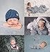 Newborn Photography Props Newborn Baby Stretch Long Ripple Wrap Yarn Cloth Blanket by Bassion, Grey, 16