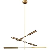 Alora MP316406VBMS Astrid Pendant, LED, Metal Shade/Vintage Brass