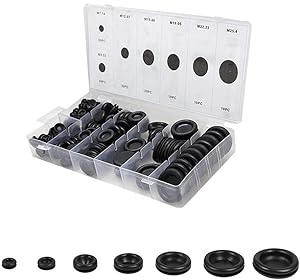170 PCS Rubber Grommet Firewall Hole Plug Set Electrical Wire Gasket KitRubber Gasket Kit