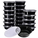 Meal Prep Containers, KICHEIF [20Pack][32oz] Reusable Food Prep Containers, Food Storage Containers with Lids, Meal Prep Bowls, Bento Box - BPA Free, Stackable/Microwave/Dishwasher/Freezer Safe