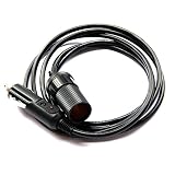 Xprite 12V 6.5' Cigarette/Cigar Extender Extension Cord/Cable/Wire with Cigarette Lighter Plug