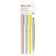 KOKUYO Me Marking Pen, 2-Way Highlighter Pen, Soft Color Marker, 4-Color Set of Taupe Rose, Fragaile Mint, Moon Lime, Grayish Fog, Japan Import (KME-MPMT201-4S)
