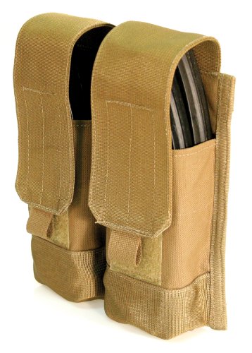 BLACKHAWK! S.T.R.I.K.E. AK 47 Double Mag Pouch (Holds 4, Made in USA), Coyote Tan (Best Ak 47 Made In Usa)