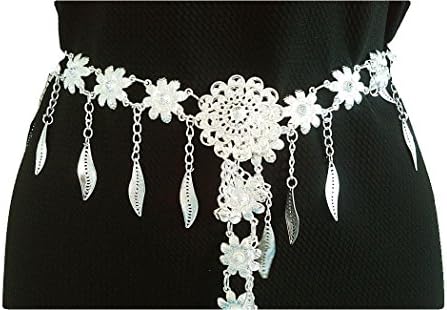 Women's Fashion Chains Belt Hip Waist Belly Dance Troupe Adjustable, Length 39"