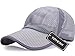 YOYEAH Men and Women Snapback Baseball Cap Sun Hat Outdoor Sports Mesh Hat Light Gray